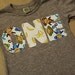 Monkey Birthday Shirt Organic Blend Monkey and Banana print Birthday Tee also available with pink monkey pattern