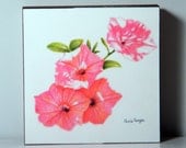 Art Painting Pink Flowers