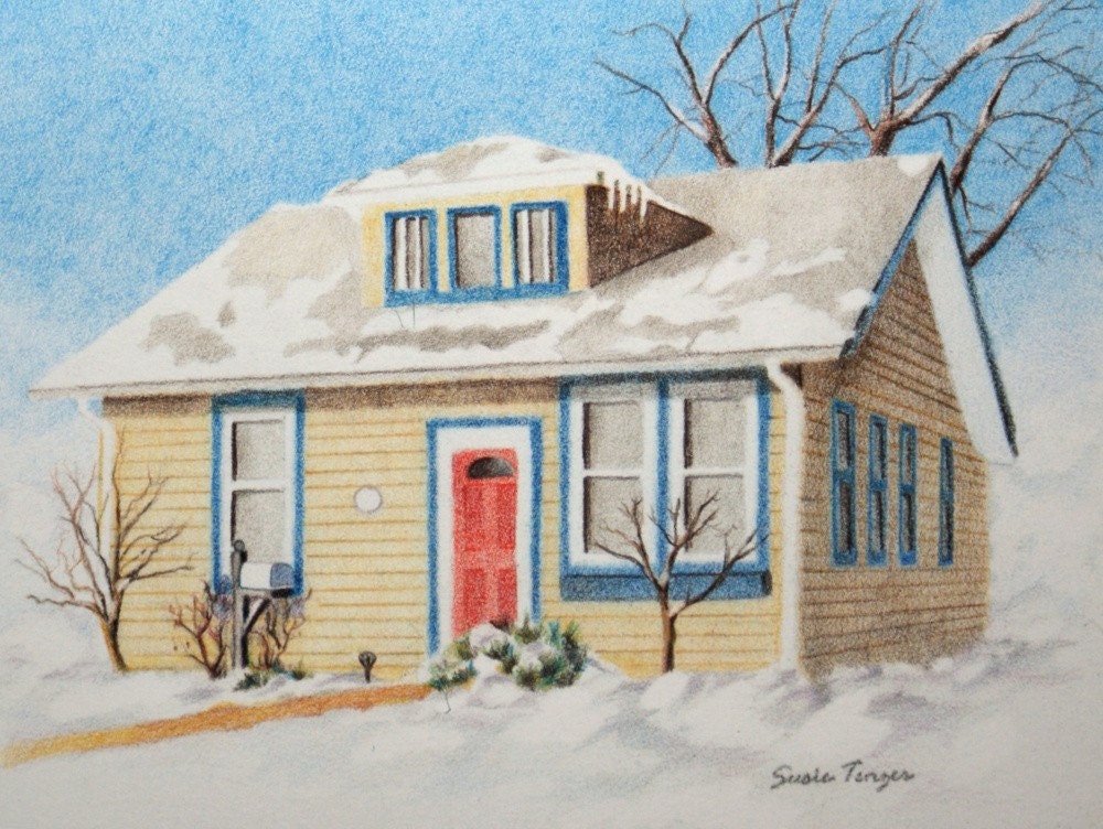 Custom House Portrait By Susie Tenzer