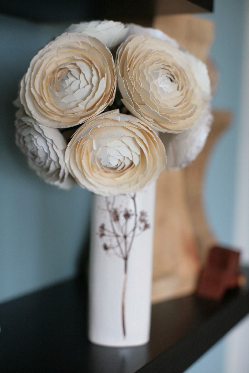 Paper Ranunculus Flower Kit and Supplies - DIY