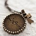 Tree of Life Necklace Life Tree Pendant Antiqued Little Bow - N040