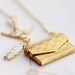 Vacation - Swallow Love Letter Necklace Envelope Locket Flying Swallow Necklace - N120