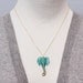 Patina Elephant Necklace Verdigris Elephant Patina Jewelry Animal Pendant - N148