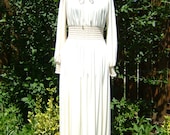 1970s  Alison Ayres - Original Cream Polyester Dress