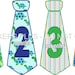 Baby Boy Monthly Onesie Stickers Necktie Neck Tie Frog Turtle Dots Argyle Green Blue Orange - UNCUT 1 - 12 Months Plus Just Born - Gift