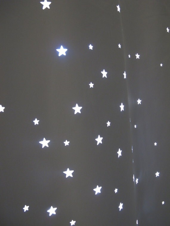 Best Kids product of 2011-Apartment Therapy. LARGE Twinkle Curtain. Toddler nap curtain.Size 54"x72"