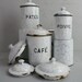 White Enamel Canister Set