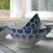 Two French Blue Café au Lait Bowls