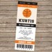 Basketball Birthday Invitation & Printable Sport Party Collection, EDITABLE text PDF file - you personalize at home with Adobe Reader
