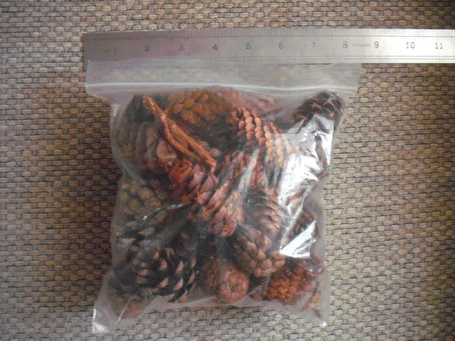 Bag of  Various cones yule christmas decoration