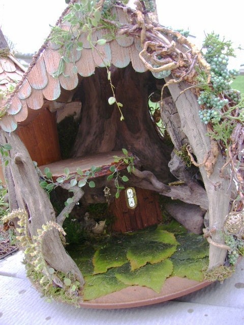 OOAK Driftwood FAIRY House unfurnished Dollhouse By J. McLaughlin Custom Furniture Available