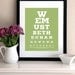 We must be the change we want to see - Eye Chart Print