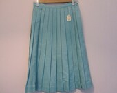 Baby blue accordian pleated skirt DEADSTOCK