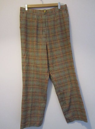 Pendleton wool houndstooth capris