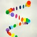 Baby Mobile - Crib Mobile - Nursery Mobile -Rainbow Spiral Whimsy -choose colors / shapes FREE  - featured on Chic & Cheap Nursery