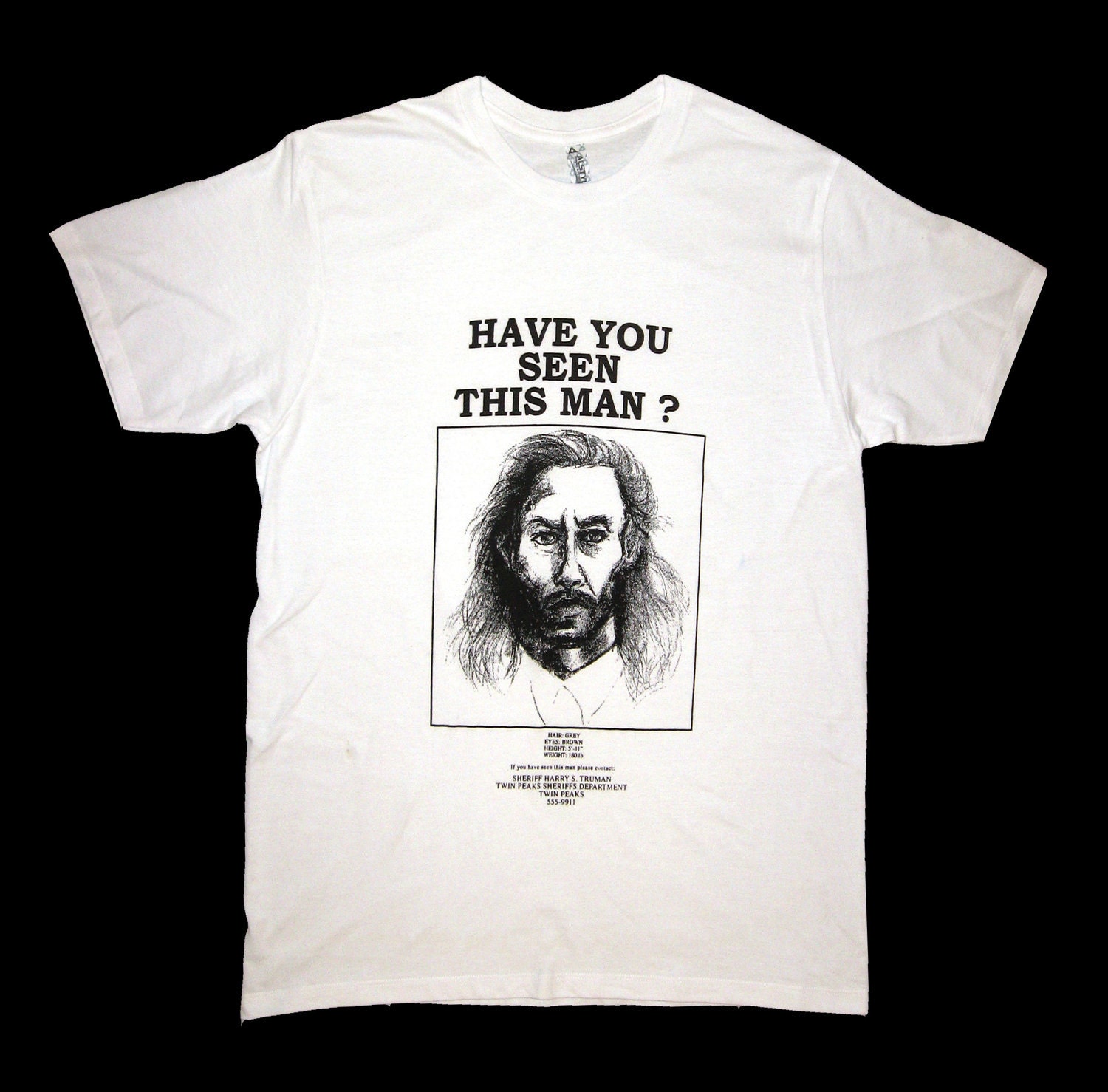 Twin Peaks BOB Wanted Poster T Shirt