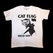 Black Flag Cat Flag MEOW WAR T Shirt Size MEDIUM