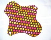 Regular Cloth Menstrual Pad brown polka dot
