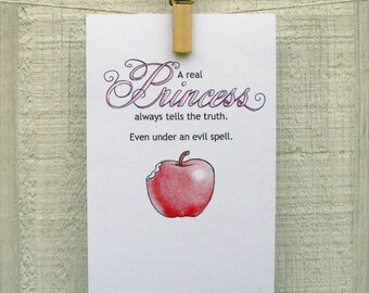 Princess art print ... girls room, nursery baby girl decor.