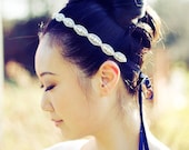 MADELINE - Single Strand Beaded Rhinestone Headband