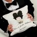 Custom Silhouette Ring Bearer Pillow made from your photos by Simply Silhouettes for wedding or commitment ceremony