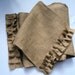 Burlap Table Runner with Ruffles Burlap Runner 14" x 60" or Custom Size Available
