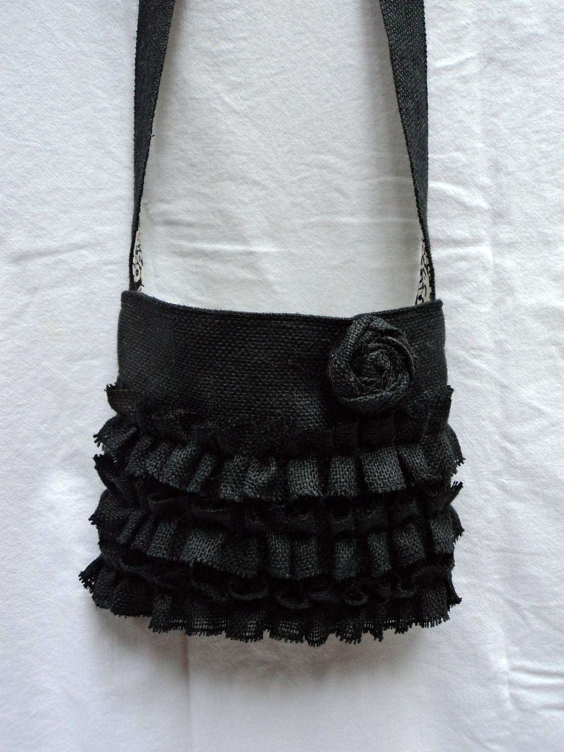 Crossbody Purse Burlap Bag Sling Bag