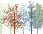 The Trees 2 - Art Print 8 x 10, wall decoration, sale buy 2 get 3
