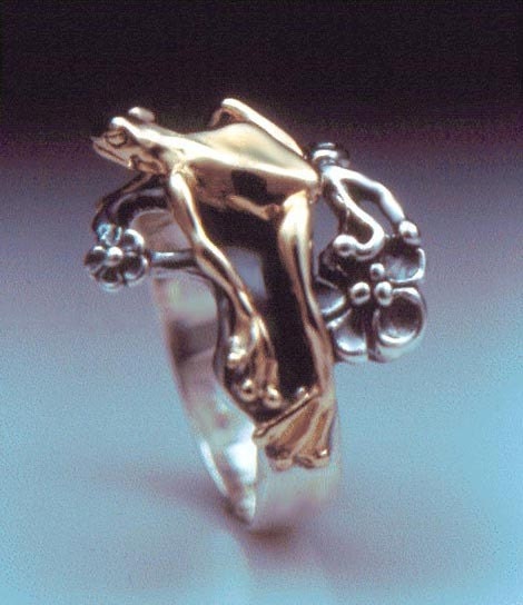 Tree Frog Bi-metal Ring