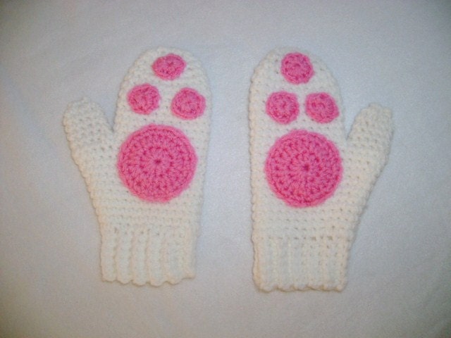 Crocheted Mittens in Any Color and Size - Can be made to match any hat