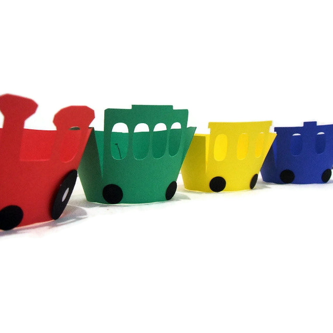 Train Cupcake Wrappers - Set of 12