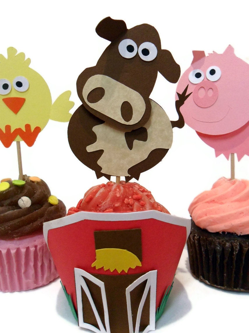 Farmer Cupcake Toppers - set of12 Il_170x135