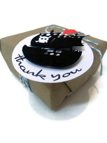 Pirate Ship Favor Tags - Set of 6 Il_170x135