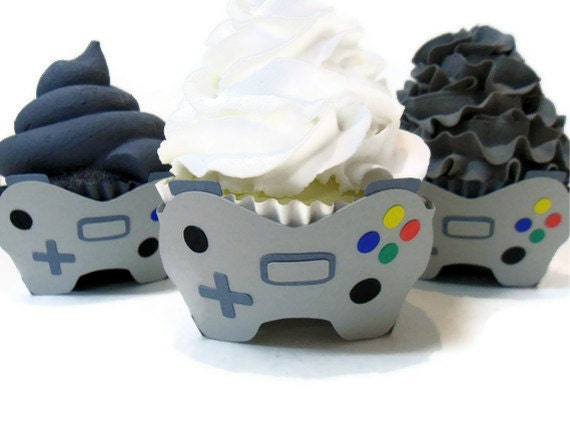 Video Game Cupcake Wrappers - Set of 12 Il_570xn