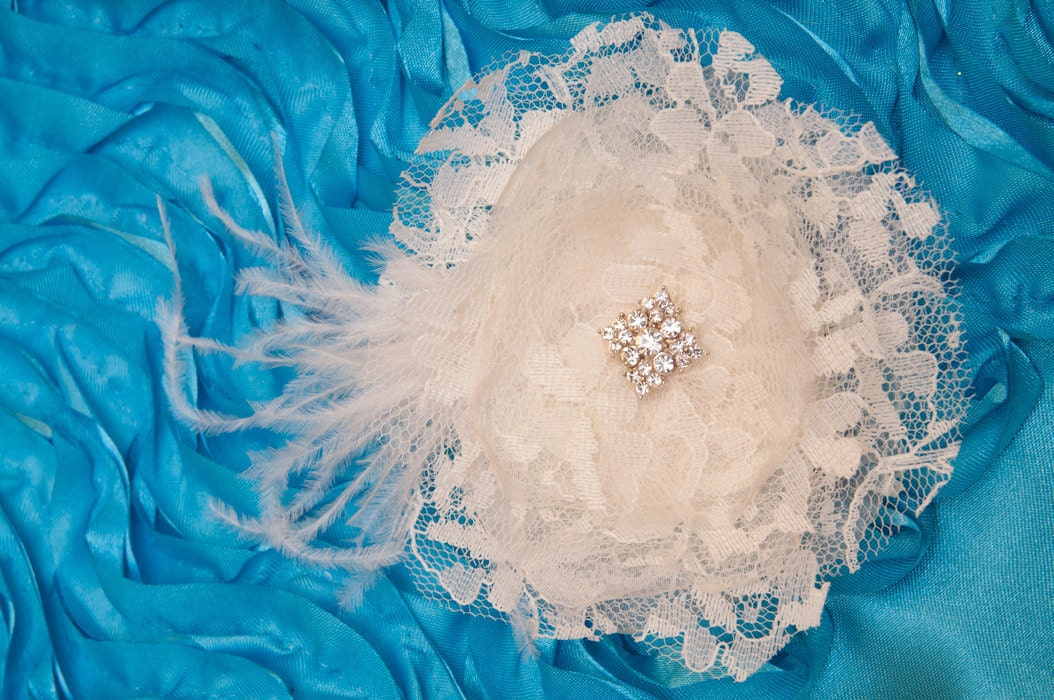 PETIT SIMONA... bridal lace clip fascinator .... photo prop