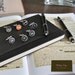 Typewriter Cufflinks-Personalized wooden black keys- All letters available.