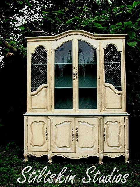 Colette French Cottage Dining Room China Cabinet Hutch