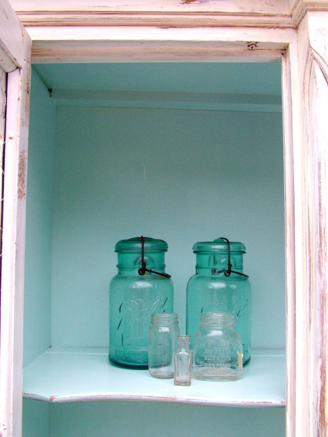 MOVING SALE Shabby Chic Vintage French Country Hutch