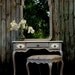 Versailles Collection French Gilded Vanity Desk Mirror Bench