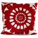 Duralee Red Sunflower Pillow Cover 20x20, 22x22 or 24x24