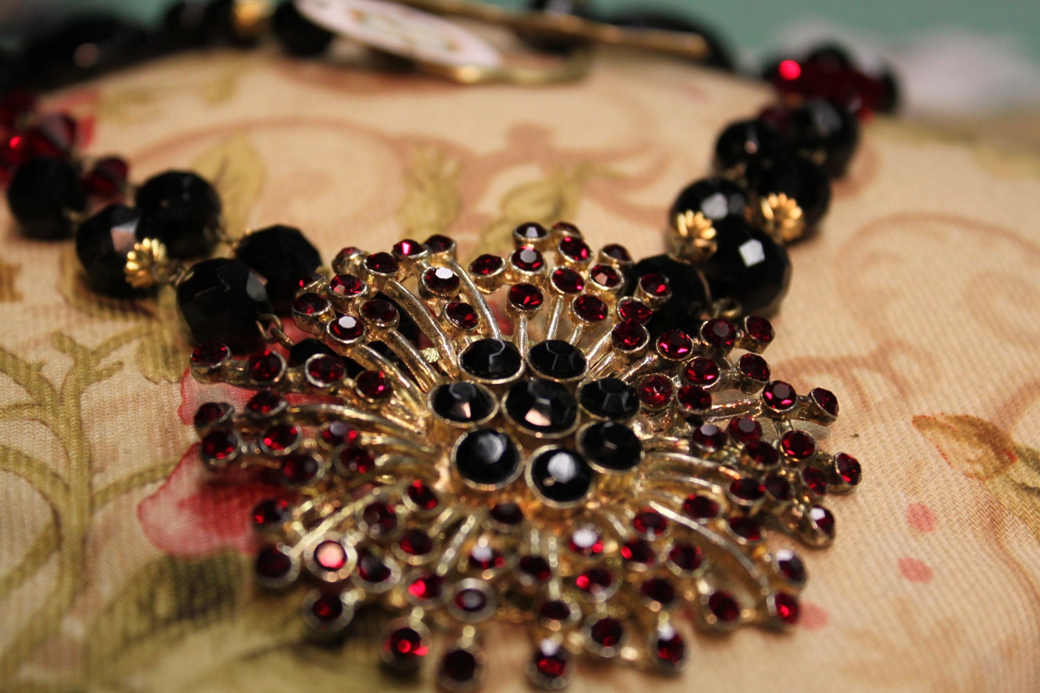 SALE Galaxy Upcycled OOAK Vintage Necklace Assemblage