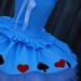 Custom Alice in Wonderland tutu dress corset set made to fit your daughter in a size 12 months through 5T. Larger sizes available
