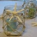 Starfish  Nautical Rope candle holder jar (set of 4)