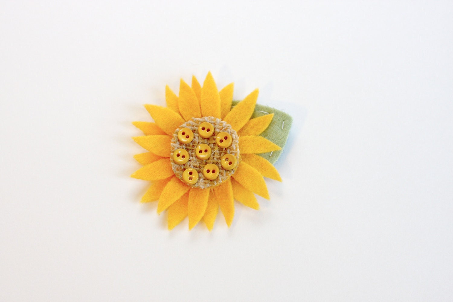 Boutonniere- You Are My Sunshine- felt sunflower with buttons flannel mini buttons and rustic burlap