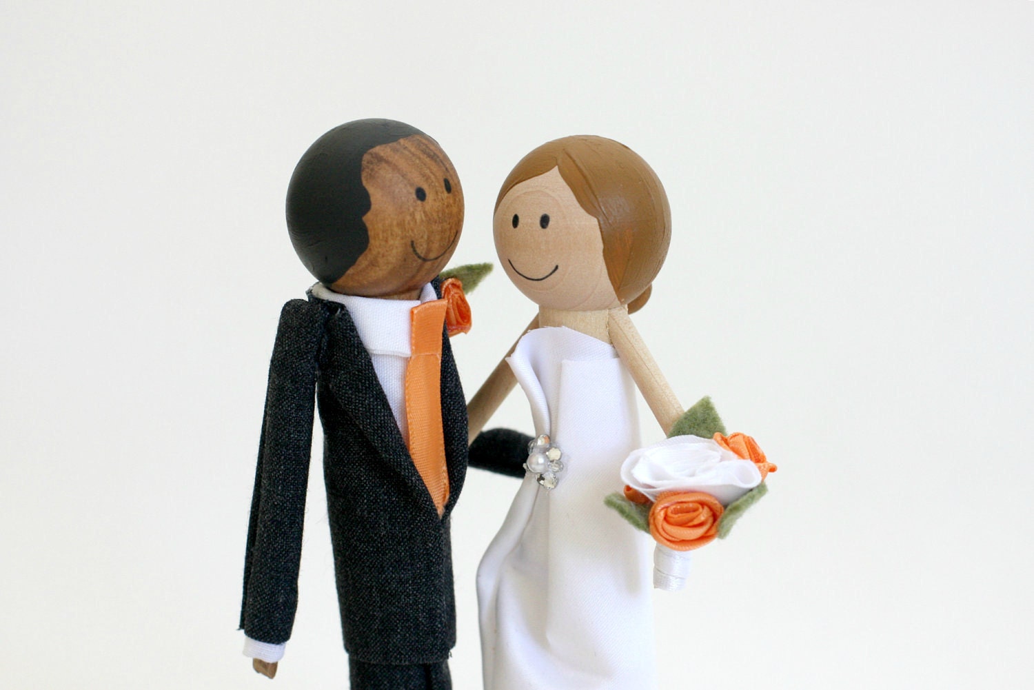 Cake Topper- Handmade Keepsake Wedding Topper- custom made wood bride and groom with pet