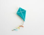 Boutonniere- Fly Me Away- felt kite with jute and ribbon tail