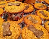 Organic and Gluten Free Pupcakes (Carrot/ Pumkin Flavor) , 4 large pupcakes) tanastreatspdx