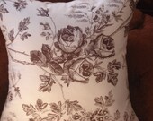 Romantic Cabbage Roses Pillow Treasury list featured item