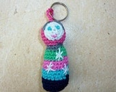Crochet Keychain Key Fob Baboushka, Bag Chain Matryoshka, Bagchain,  Amigurumi Doll