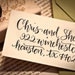 Custom Calligraphy Address Stamp -- Elle Style All handwritten